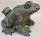 RARE 2LBS ANTIQUE PATINA BRONZE/BRASS PAINTED 5' FINELY DETAILED SPRINKLER FROG