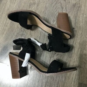 Just Fab Block Heel Ankle Strap Sandals 8.5 New - Picture 1 of 7
