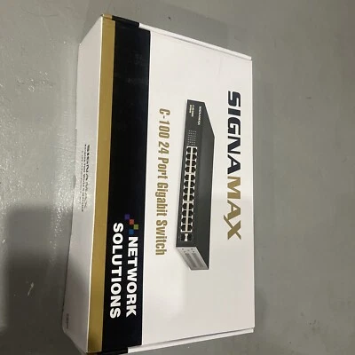 Signamax SC10040 C-100 24 Port Gigabit Switch With 2 SFP Ports | Tested - Image 1 of 3
