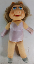 Fisher Price 14" Miss Piggy Plush #890 With One Dress Vintage 1980