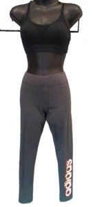 Women's adidas Essentials Activewear Workout Gym Leggings Dark Gray SZ Small - Picture 1 of 16