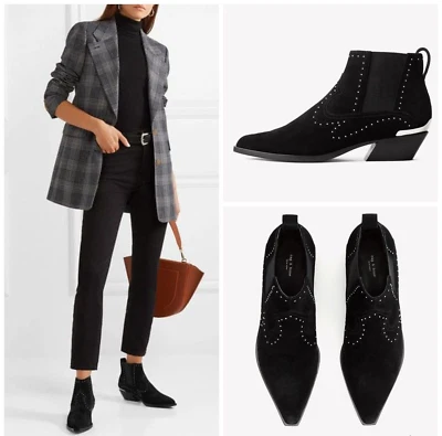 Nuevo en caja $550 Rag & Bone Westin Bota de Gamuza Negra con Tachuelas Talla:35 (US 5) Foto 1 de 4