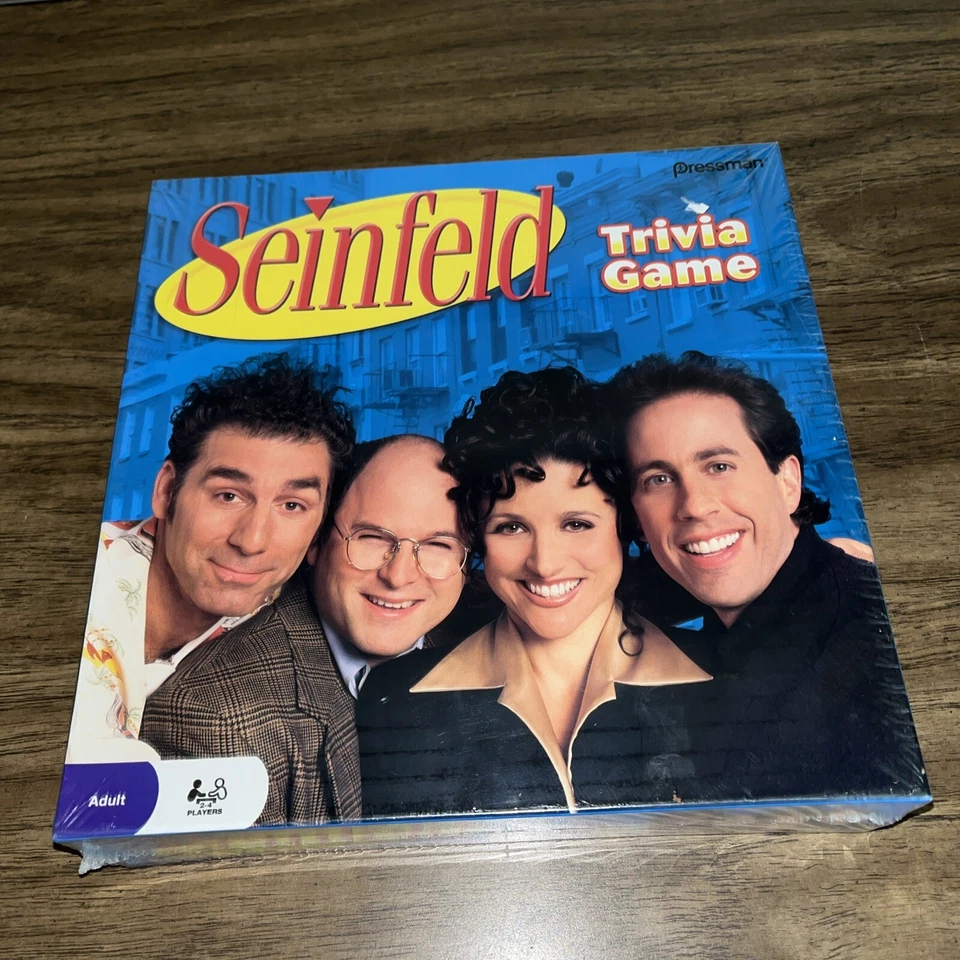 Seinfeld Trivia Board Game Pressman 2009 90's TV Adult 2-4 Players