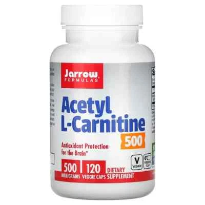 Jarrow Formulas, Acetyl L-Carnitine, 500 mg, 120 Veggie Caps - Image 1 of 2