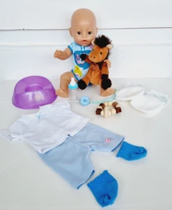 Zapf Creation BABY born® Trink Puppe Schlafaugen 43 cm 10 tlg. Set Junge - Bild 1 von 12