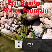 Zen Bamboo Water Fountain (Relaxation & Sleep Aid) on 16GB USB