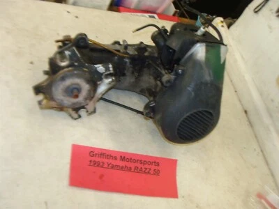 1993 年雅马哈 RAZZ 50cc SH50 滑板车 OEM 发动机电机离合器曲轴箱缸  — 第 1/4 张图片