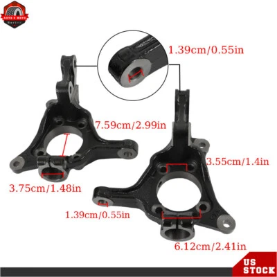 Par de nudillos de husillo de dirección delanteros izquierdo y derecho Subaru Forester 2009-2014 Foto 1 de 4