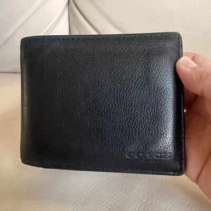 Coach Men's Black Leather Wallet - Picture 1 of 6