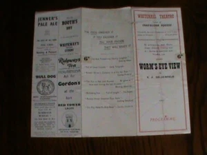Worm’s Eye View, Whitehall Theatre Programme, 1948 Jack Hobbs,Ronald Shiner. VGC - Picture 1 of 3