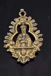 Devotional medal or pendant, Virgin with Child. Spain, 18th century. - Picture 1 of 4