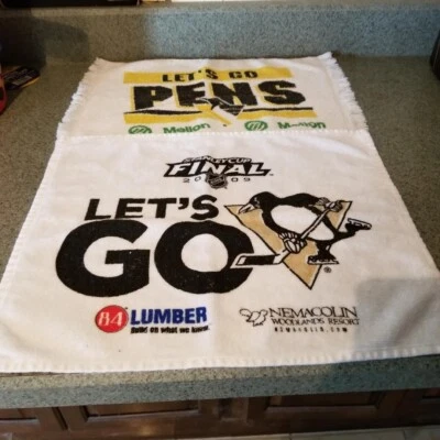 Lot Of 2 Pittsburgh Penguins Rally Towels - Image 1 of 3