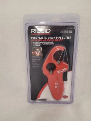 RIDGID PTEC Plastic Drain Pipe Cutter Tool 1-1/4”-1-1/2”, PTEC 3000, Cat #41608 - Image 1 of 4