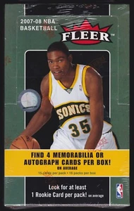 2007-08 Fleer Basketball Sealed Hobby Box Kevin Durant Michael Jordan - Bild 1 von 2