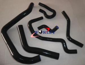 For HONDA CIVIC Si/SiR/VTi/Type R DC2 EK4 EK9 B16A B Silicone Radiator Hose BLK - Picture 1 of 8