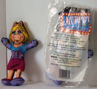 MISS PIGGY 1998 BLOCKBUSTER Toy Premium MINT in Sealed Bag MIB Foto 1 de 2