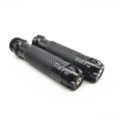 2x CNC Motorcycle Refit Throttle Handlebar Rotatable Handle Aluminum Alloy Black - Image 1 of 4