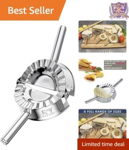 Dumpling Maker Stainless Steel 3.25 Inch Pastry Cutter Kitchen Accessory Tool - Picture 1 of 11