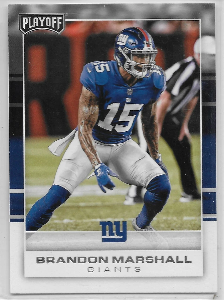 2017 Playoff #62 Brandon Marshall New York Giants UCF - Image 1 of 1