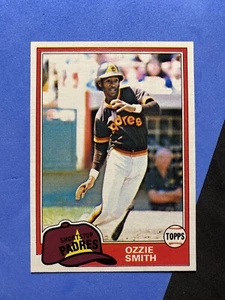 1981 Topps Ozzie Smith Baseballkarte #254 San Diego Padres Set Break fast neuwertig - Bild 1 von 3