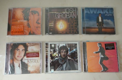 Lot 6 CD Albums JOSH GROBAN-CLOSER+LIVE GREEK+AWAKE+NOEL+ILLUMINATIONS+BRIDGES Foto 1 de 2