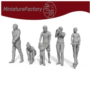 LaoYao 1/43 Miniature Character Model Multi pose Figures 5pcs - Picture 1 of 6