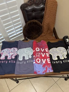 Ivory Ella Crew Neck NWOT T-Shirt Tees Long Sleeve Size  Xs   Lot - Picture 1 of 10