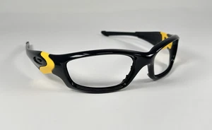 Occhiali da sole Oakley Straight Jacket 2007 nero giallo solo montatura - senza gomma/icone - Foto 1 di 10