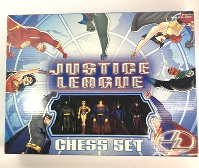 Vintage 2004 DC Comics Justice League Chess Set By Pressman Sealed BRAND NEW - Image 1 of 4