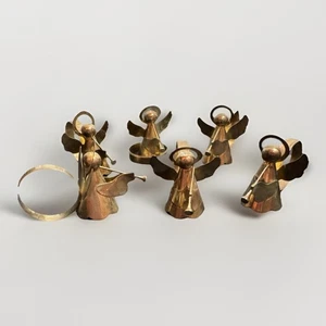 Kemp Beatley Messing Engel Weihnachten Serviettenring 5er Set - Bild 1 von 6