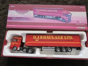 1.50 Corgi HAULIERS OF RENOWN MAN TGX Curtainside D.J.B Haulage 2  CC15206 - Picture 1 of 18