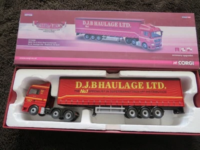1.50 Corgi HAULIERS OF RENOWN MAN TGX Curtainside D.J.B Haulage 2  CC15206 - Image 1 of 4