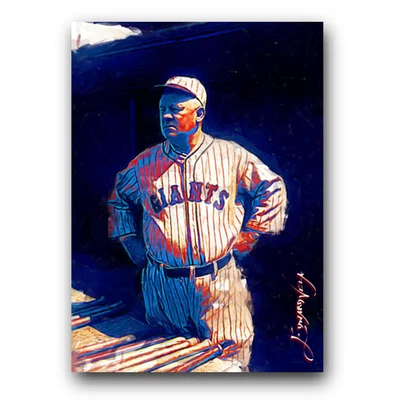 Tarjeta de arte limitada John McGraw #4 22/50 firmada por Edward Vela (New York Giants) Foto 1 de 2