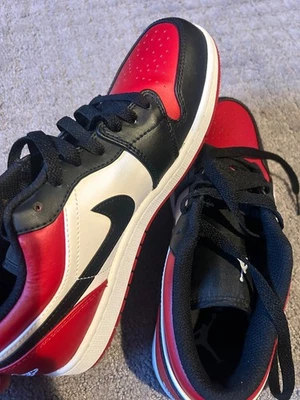 Men’s Size 8 - Air Jordan 1 SE Low Red Toe - Used Once - Great condition - Image 1 of 4