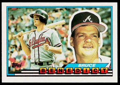 1989 Topps Big Bruce Benedict #83 Atlanta Braves - Image 1 of 2