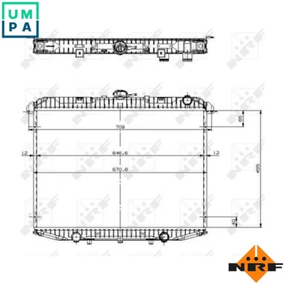 RADIATOR ENGINE COOLING 519533 FOR KA24E 2.4L 4cyl - Image 1 of 4