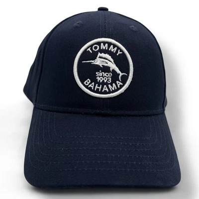 NWOT Tommy Bahama Marlin Logo Fishing Hat Navy Blue Embroidered Strapback Cap - Image 1 of 4