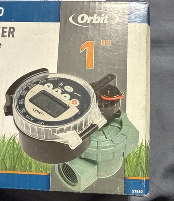Temporizador de rociadores a batería Orbit 57860 con tapa de tarro FPT de 1" sprinning automático Foto 1 de 4