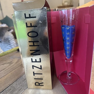 Flauta de champán Riitzenhoff Champus en caja de Lothar Klaschik 2008 vintage nieve Foto 1 de 4
