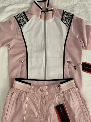 Vintage Women’s Head Tennis Jacket Pants Set Size Small. New W/tags Pink White - Image 1 of 4