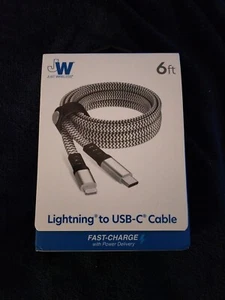 Just Wireless 6 ft Nylon Braided USB-C Cable for Apple - Photo 1 sur 3