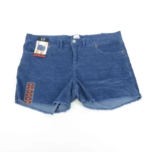Pantalones cortos de pana azul para mujer Gap talla 14 nuevos con etiquetas $49,95 - Imagen 1 de 4