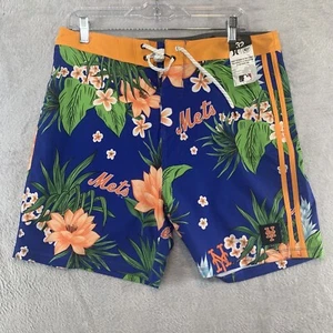 Hurley MLB New York Mets Board Pool Swim Shorts Mens Size 32 New NWT D118 - Picture 1 of 4