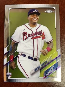 2021 Topps Chrome Baseball Christian Pache Rookie RC #178 - Picture 1 of 2