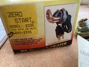 NEW ZERO START FREEZE PLUG HEATER 880-2335 Fits John Deer - Picture 1 of 8