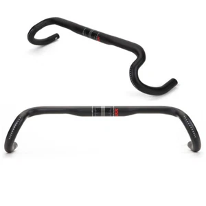 Carbon Fiber Gravel 25° Exotropism Drop Bar Road Bike Handlebars 31.8*380-440mm - Picture 1 of 15
