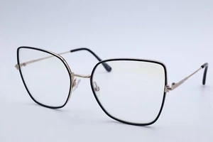 New Authentic Tom ford TF 5630-B 001 Butterfly Black Eyeglasses Clear lenses - Picture 1 of 6