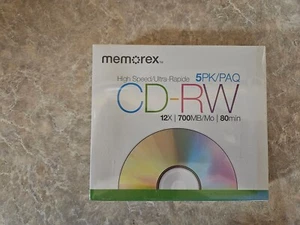 Memorex Music CD-R 5er-Pack beschreibbar beschreibbar 40x 700MB 80 Minuten Neu - Bild 1 von 2
