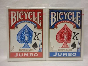 Juego de 2 tarjetas de juego jumbo para bicicleta Q6 - Imagen 1 de 3