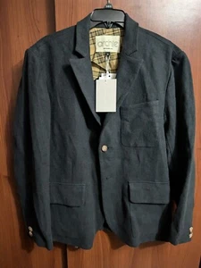 Herren Archie Sportmantel Blazer Jacke S Small Marine Hergestellt in New York Leinen Neu Neu mit Etikett - Bild 1 von 10